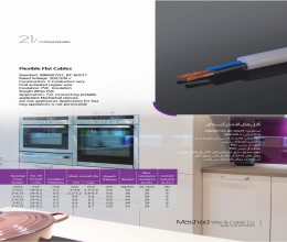 بروشور کابل های افشان کیسه ای سیم و کابل مشهد